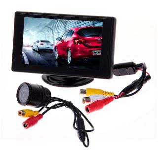   TFT Color Reverse Backup Monitor + Car Rear View Camera Night Vision