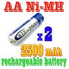New Ultra Pro 4 Pk AA 2500mAh NiMH Rechargeable Battery