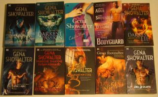 10 by GENA SHOWALTER paperback lot Paranormal books THE VAMPIRES 