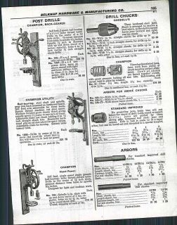 1929 ad champion post drill utility hand power time left