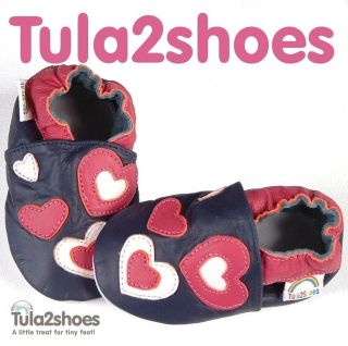 BEAUTIFUL SOFT LEATHER BABY GIRLS SHOES /SLIPPERS 0 6 12 18 24 M CUTE 