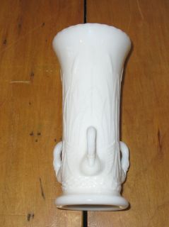 vintage westmoreland flower vase with swan and distaff from canada