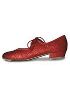new girls ladies ruby red glitter tap shoes all sizes