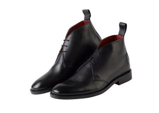 Rochas Mens Genuine Leather Chelsea Boots Lace Up Formal Shoes Smart 