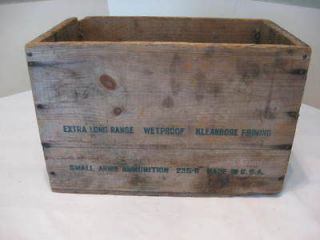 Vintage Remington 12ga Rifled Slug Shells Wooden Ammo Box