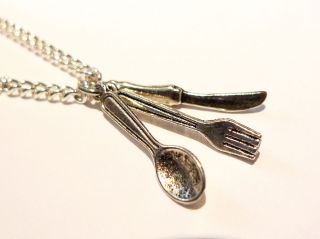 Knife Fork Spoon Necklace Jewelry   Cute and Kitsch Jewellery