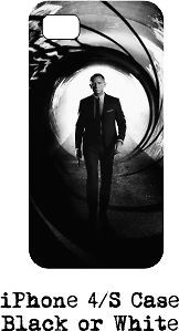 Daniel Craig   James Bond 007 Skyfall iPhone 4/S Case  Black or White