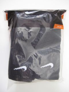 NEW Mens 6 PRS NIKE Socks Crew Black Athletic SIZEL/G, Buy more and 