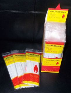 packs 25 ronson finest quality cotton pipe cleaners