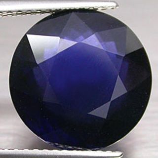 mm Real Natural Genuine Round Cut Earth Mined Loose Deep Purple Blue 
