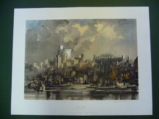 Windsor Castle Signed Limited Edition Print by Rowland Hilder