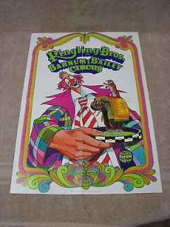 Ringling Bros. and Barnum & Bailey Circus Greatest Show Poster 1972 17 