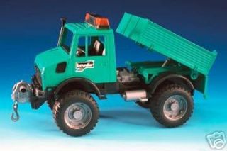 bruder toys mb unimog with loading platform and winch time