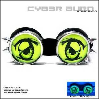 anime eyes burning cyber goth goggles rave man clothing more
