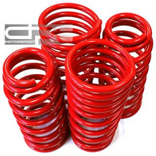   RED SUSPENSION COIL RACING LOWERING SPRINGS 2 FRONT/REAR DROP LOWER