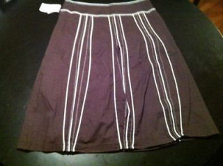 Willi Smith TJ Maxx Size 6 Full Skirt Gorgeous Knee Length Striped NWT 