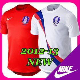 Mens Nike Korea Soccer Team T Shirts Football RED T Jersey L/100 