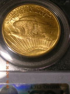 1924 $ 20 double eagle gold saint gaudens ms63 time