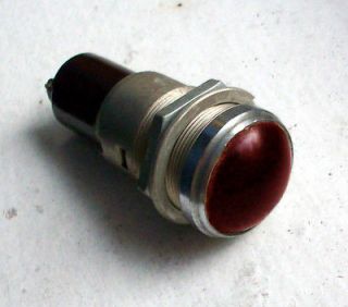 Vintage RED dash smooth gauge panel light Hot Rod Rat NOS 1 rare dead 