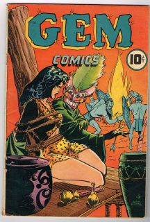 GEM COMICS # 1 a golden age comic 1945 from The Spotlight