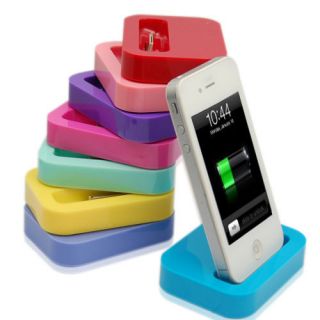 1x Mini Portable Base Dock Data Sync Battery Charger Cradle For iPhone 