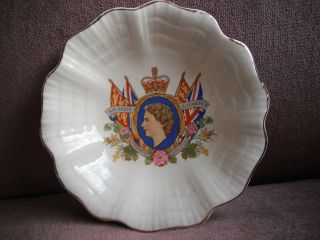 Sunshine J&G Meakin England Queen Coronation 1953 Small Dish