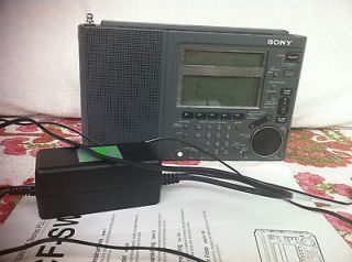 Sony ICF SW77 AM/FM,on of the best Shortwave Radio+manual & Power 