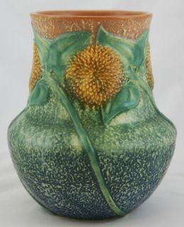 roseville sunflower 8 vase 490 8 mint 