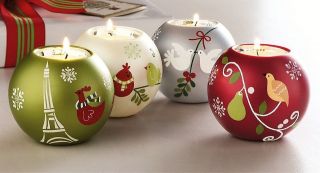 Tag Christmas Holiday Ornament Tea Light Candle Holders #651376