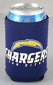 beer soda can koozie coolie holder san diego chargers time