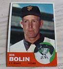 1963 TOPPS BOB BOLIN #106 EX SAN FRANCISCO GIANTS