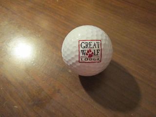 LOGO GOLF BALL GREAT WOLF LODGE.HOTEL.INDOOR WATER PARK