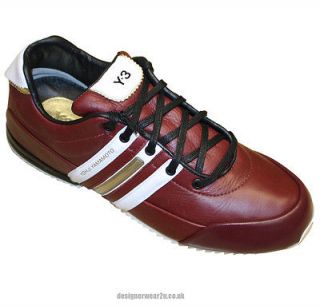 y3 burgundy sprint trainers a w 2012 rrp £ 210