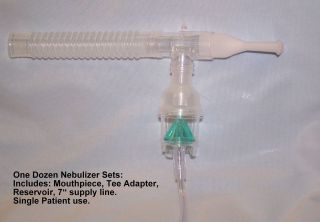 One Dozen Full Kit Nebulizer Sets Salter # 8900, New, Ships Free to 