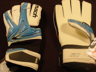 New Reusch Soccer Goalie Keeper Keon R1 Gloves Adult 9 Blue/White 
