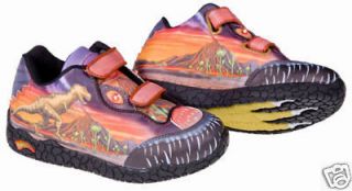 Kids Dinosaur Shoes Dinorama T Rex with Lights Boys Size 2 Dinosoles 