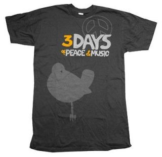 Woodstock Festival Three Days Of Peace And Music Adult T Shirt Tee