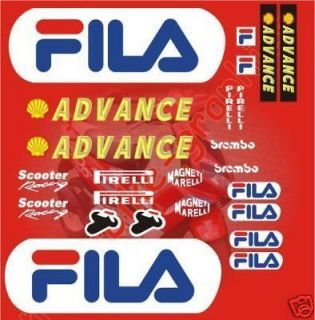scooter fila moto gp race set decals stickers from united