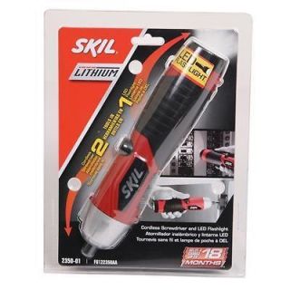 Brand New ~ Skil Cordless Screwdriver with Flashight Combo Tool Ea 