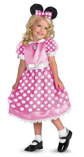 minnie mouse mickey clubhouse girls child costume 3t 4t time