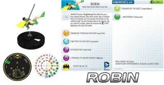 heroclix 1x x1 robin dc 10th anniversary nm with card