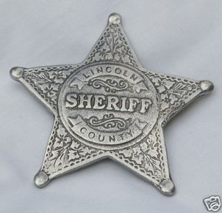 LINCOLN COUNTY SHERIFF OLD WEST BADGE OBSELETE 16
