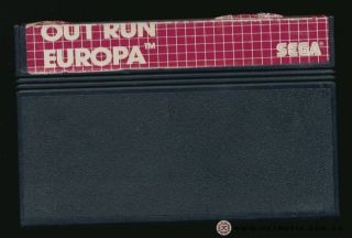 out run europa sega master system game cartridge from australia