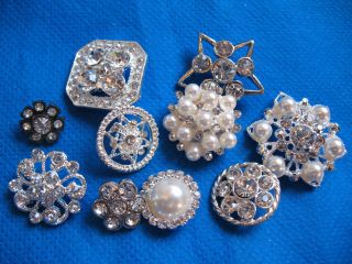 rhinestone buttons in Crafts