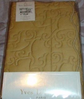   Triomphe Honey Miel Quilted Pillow Shams Pillowcases New PAIR $175
