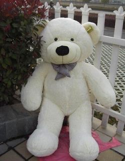   Stuffed Plush Teddy Bear Toy 47” Animal Doll White Bears Kid Gift