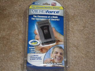 NEW CORDLESS MICRO FORCE ULTIMATE WET/DRY RAZOR SHAVER AS SEEN ON TV 