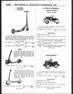 1937 Ad American National Pedal Car Shippy Desota Garton Oldsmobile 
