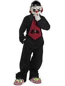 child spooky street mime costume size 7 8