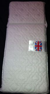 DELUXE QUILTED PRAM SAFETY MATTRESS EXTRA THICK for Silver Cross 